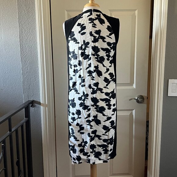 BALENCIAGA black & white print dress NWT 38 - Picture 3 of 7